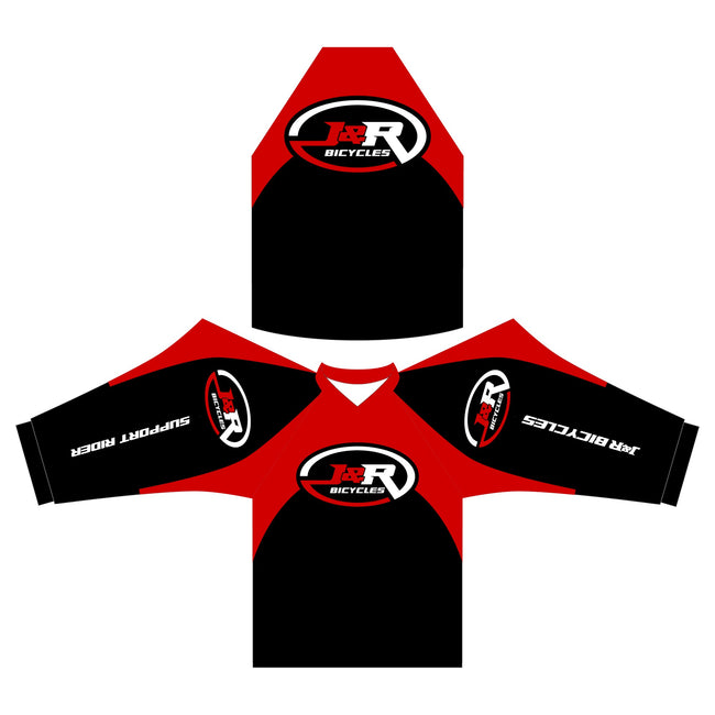 J&R Support Rider Jersey-Black/Red - 1