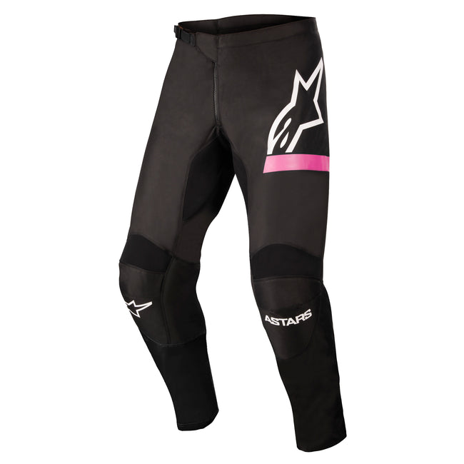 Alpinestars Women's Stella Fluid Chaser BMX Race Pants-Black/Pink Flo - 1