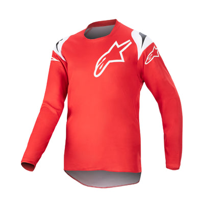 Alpinestars Youth Racer Narin BMX Race Jersey-Mars Red/White