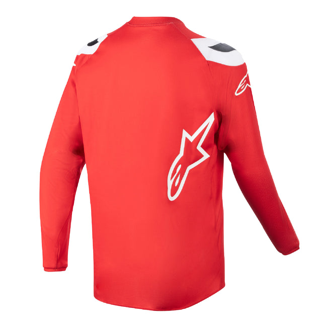 Alpinestars Youth Racer Narin BMX Race Jersey-Mars Red/White - 2