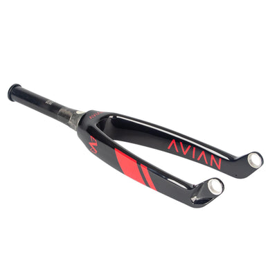 Avian Versus Pro Tapered Carbon BMX Fork-20"x1 1/8-1.5"-20mm-Evo Gloss Red