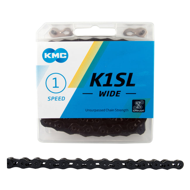KMC K1SL Wide Chain-1/8"-Black - 1