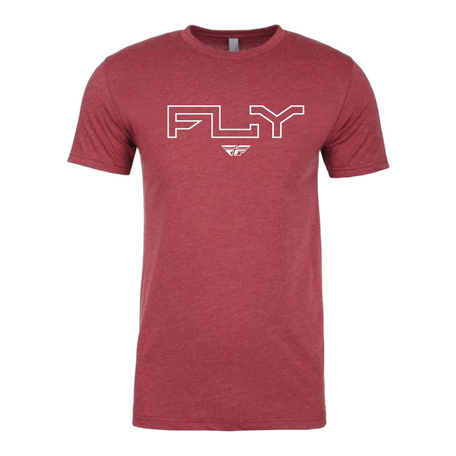 Fly Racing Edge T-Shirt-Cardinal - 1
