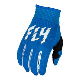 Fly Racing F-16 Bold Logo BMX Race Gloves-True Blue/White