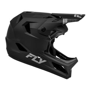 Fly Racing Rayce BMX Race Helmet-Matte Black-Bold Logo