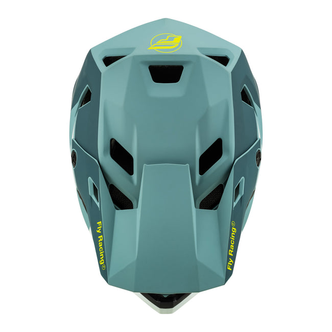 Fly Racing Rayce BMX Race Helmet-Matte Blue Stone/Hi-Vis - 4