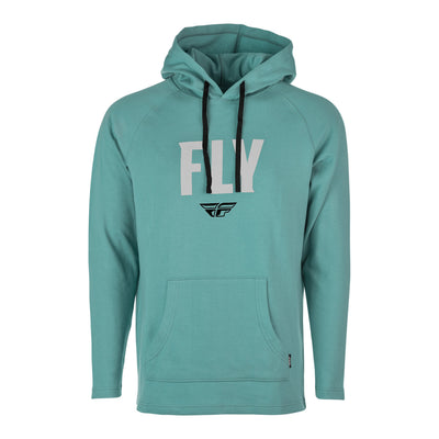 Fly Racing Weekender Pullover Hoodie-Sea Green/Grey