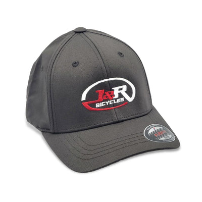 J&R Bicycles Logo Flexfit Hat-Gray-Youth