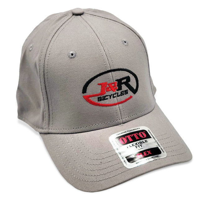 J&R Bicycles Logo Otto Flex Hat-Gray - 1