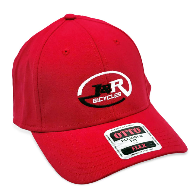 J&R Bicycles Logo Otto Flex Hat-Red - 1
