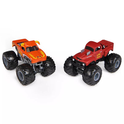 Monster Jam Die-Cast 1:64 Scale Monster Truck-2-Pack-El Toro Loco vs Grave Digger