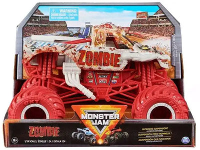 Monster Jam Series 20 1:24 Scale Die-Cast Official Monster Truck-Zombie Grey