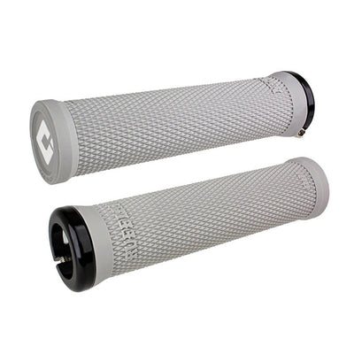 ODI Ruffian V2.1 MTB Flangeless Lock-On Grips-Gray/Black