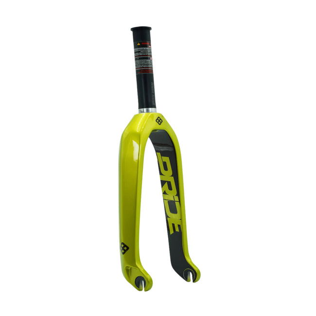 Pride Racing Apex Carbon BMX Fork-20"x1 1/8"-Lime - 1