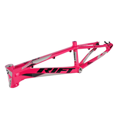 Tangent Rift ES20 BMX Race Frame-Gloss Hot Pink/Grey-Black Decals
