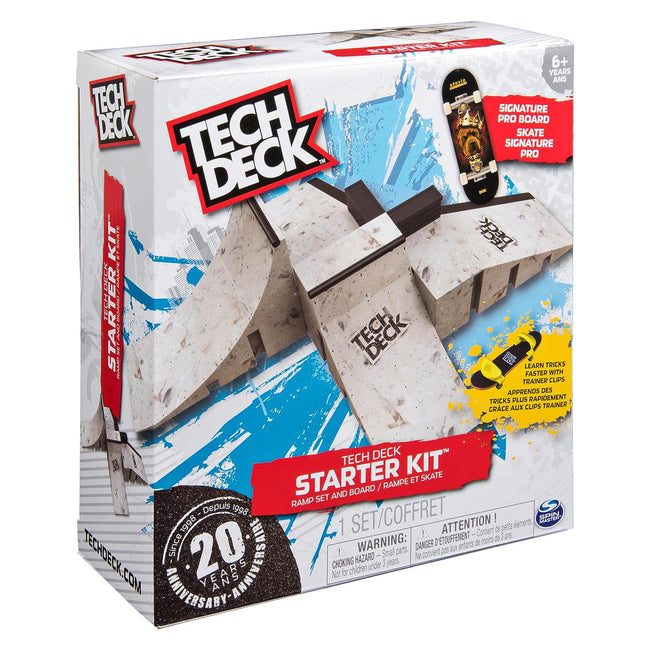 Tech Deck Starter Kit Ramp Set and Fingerboard-Signature Pro Board - 1