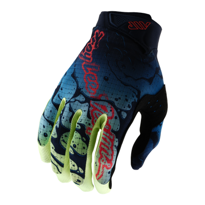 Troy Lee Designs Air BMX Race Gloves-Drip Glo Yellow/Dark Navy