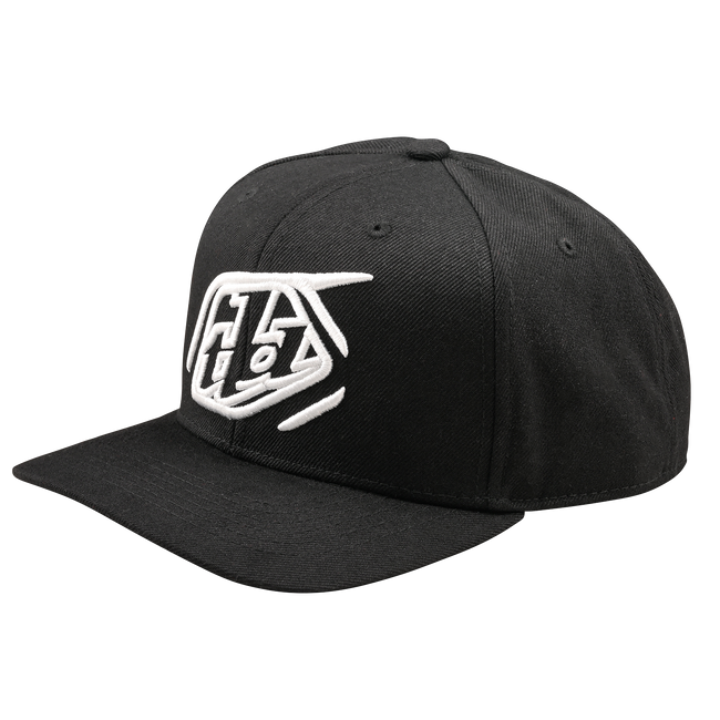 Troy Lee Designs Curved Bill Snapback Hat-OSFM-Badge Black - 1