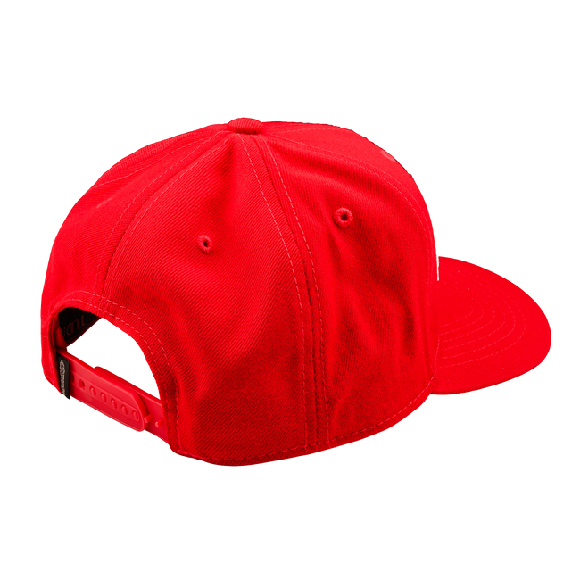 Troy Lee Designs Curved Bill Snapback Hat-OSFM-Signature Team Red - 2
