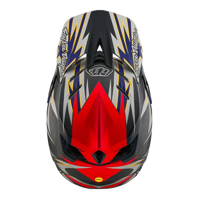 Troy Lee Designs D4 Carbon MIPS BMX Race Helmet-Inferno Gray - 8