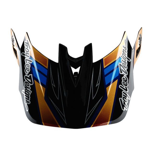 Troy Lee Designs D4 Composite BMX Race Helmet-Royalty Black/Gold - 9