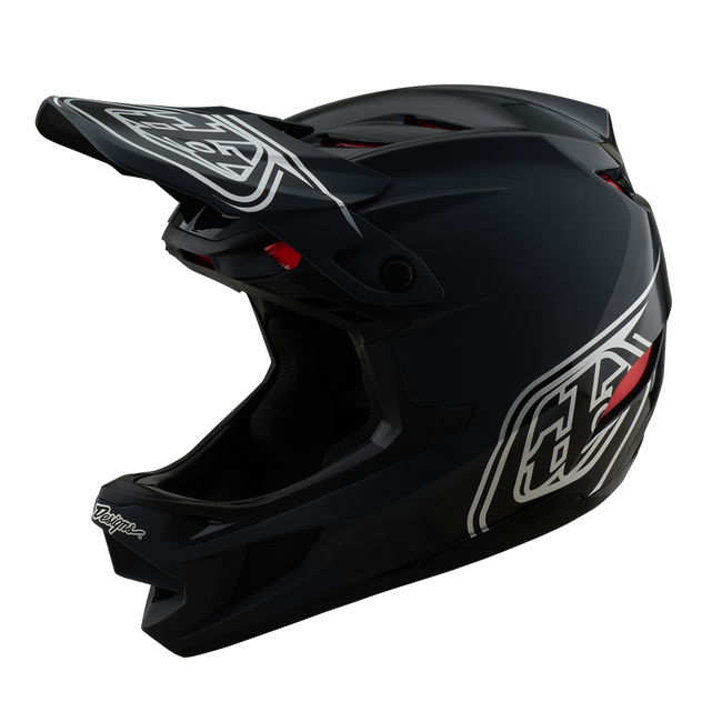 Troy Lee Designs D4 Polyacrylite MIPS BMX Race Helmet-Shadow Black - 1