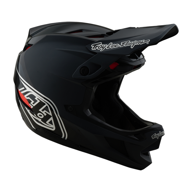 Troy Lee Designs D4 Polyacrylite MIPS BMX Race Helmet-Shadow Black - 7