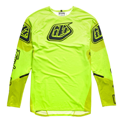 Troy Lee Designs Sprint Ultra BMX Race Jersey-Lines-Sequence Flo Yellow