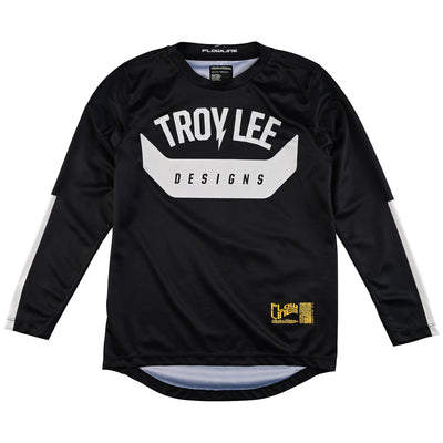 Troy Lee Designs Youth Flowline LS BMX Race Jersey-Aircore Black