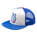 Troy Lee Peace Out Trucker Snapback Hat-OSFM-Peace Out White/Blue - 1