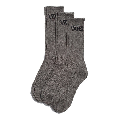 Vans Classic Crew Sock 3-Pack-Black/Heather