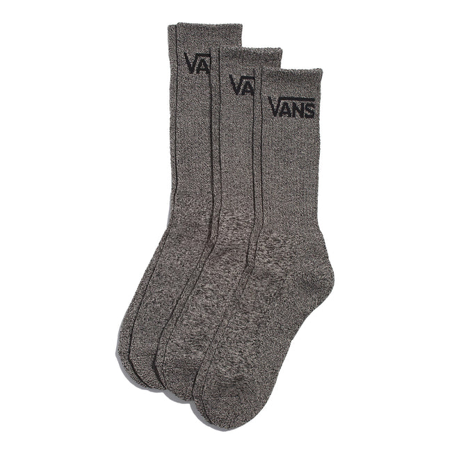 Vans Classic Crew Sock 3-Pack-Black/Heather - 1