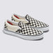 Vans Classic Slip-On Checkerboard Shoes-Black/Off White - 2