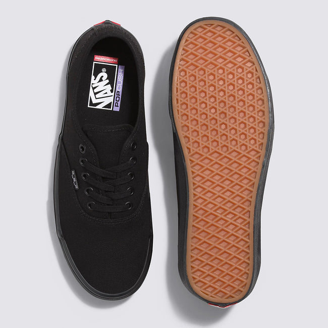 Vans Skate Authentic Shoes-Black/Black - 3