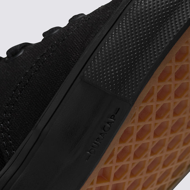 Vans Skate Authentic Shoes-Black/Black - 6