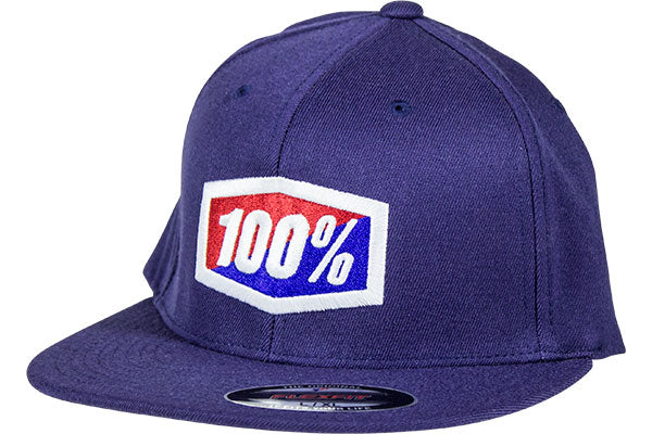 100% Icon Flexfit Hat-Navy - 1