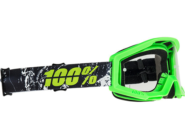 100% Strata Moto Goggles-Crafty Lime - 1