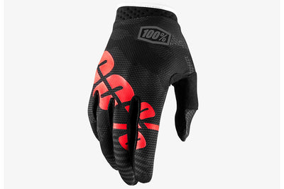 100% ITrack BMX Race Gloves-Black Camo