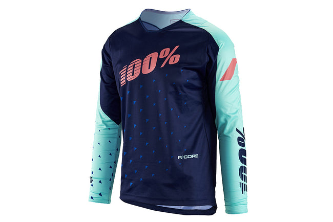 100% R-Core DH BMX Race Jersey-Navy - 1