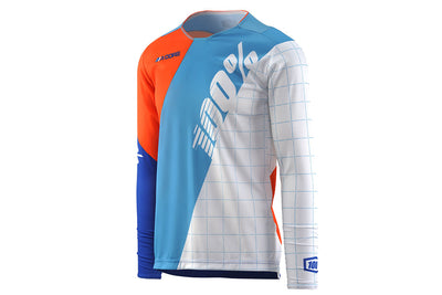 100% R-Core DH BMX Race Jersey-White