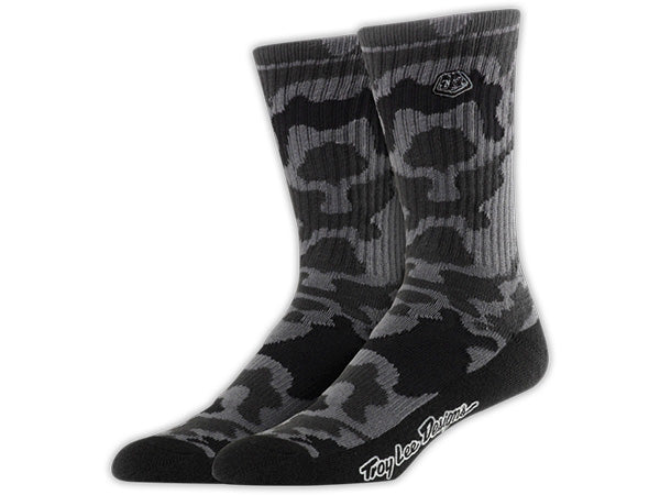 Troy Lee Crew Socks Camo-Black - 1