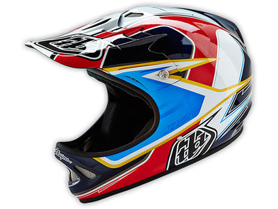 Troy Lee D2 Sonar Helmet-Red/White