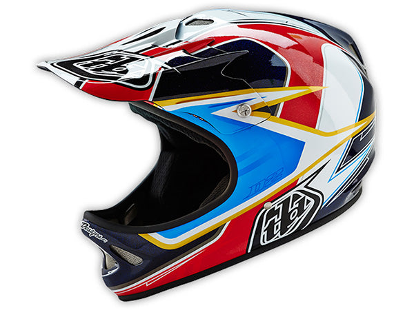 Troy Lee D2 Sonar Helmet-Red/White - 1