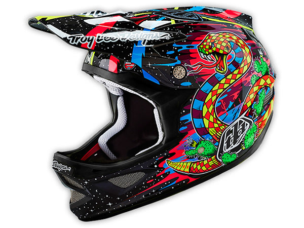 Troy Lee D3 Carbon Helmet-Blacklight Black - 1