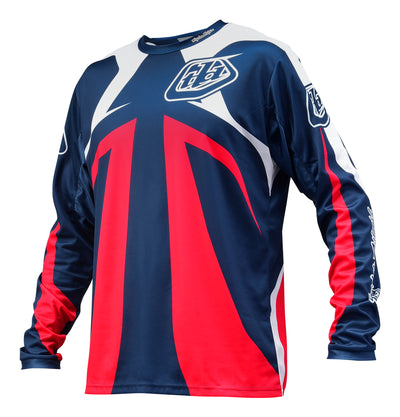 Troy Lee 2016 Sprint Reflex BMX Race Jersey-Red/White/Blue