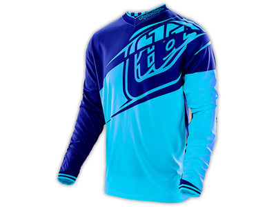 Troy Lee 2016 GP BMX Race Jersey-Flexion Cyan/Navy