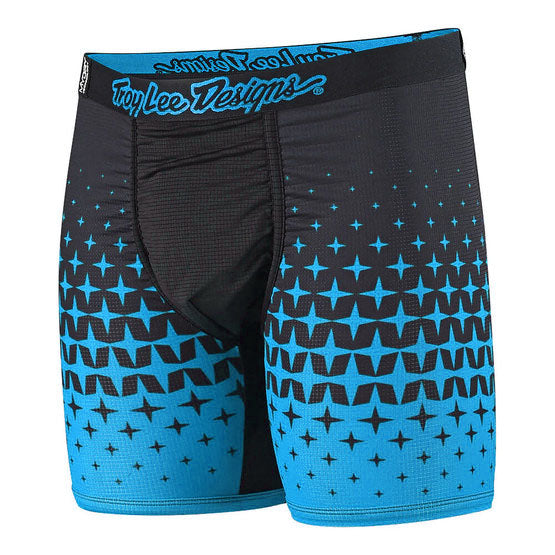 Troy Lee Designs BN3TH Underwear - Megaburst Cyan/ Black - 1