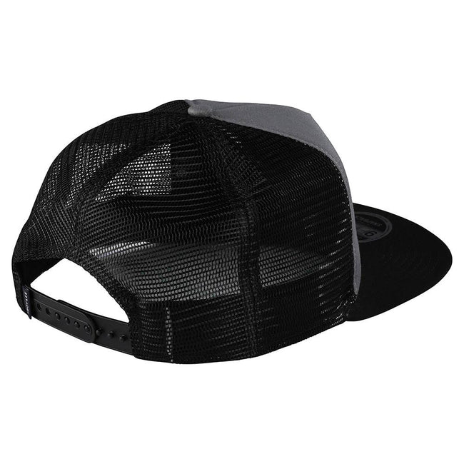 Troy Lee Designs Blockworks Snapback Hat-Graphite/Black - 2