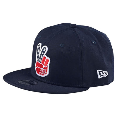 Troy Lee Designs Peace Sign Snapback Hat-Navy