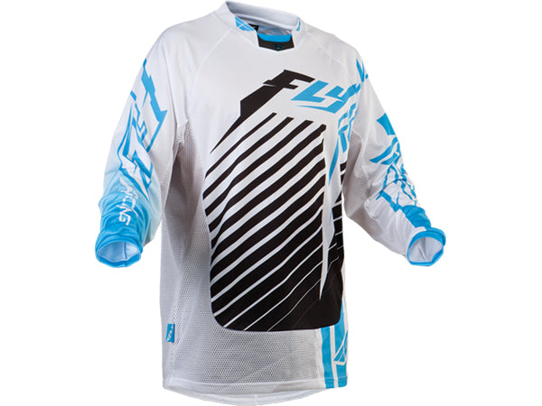 Fly Racing 2013 Kinetic RS BMX Race Jersey-Blue/White - 1